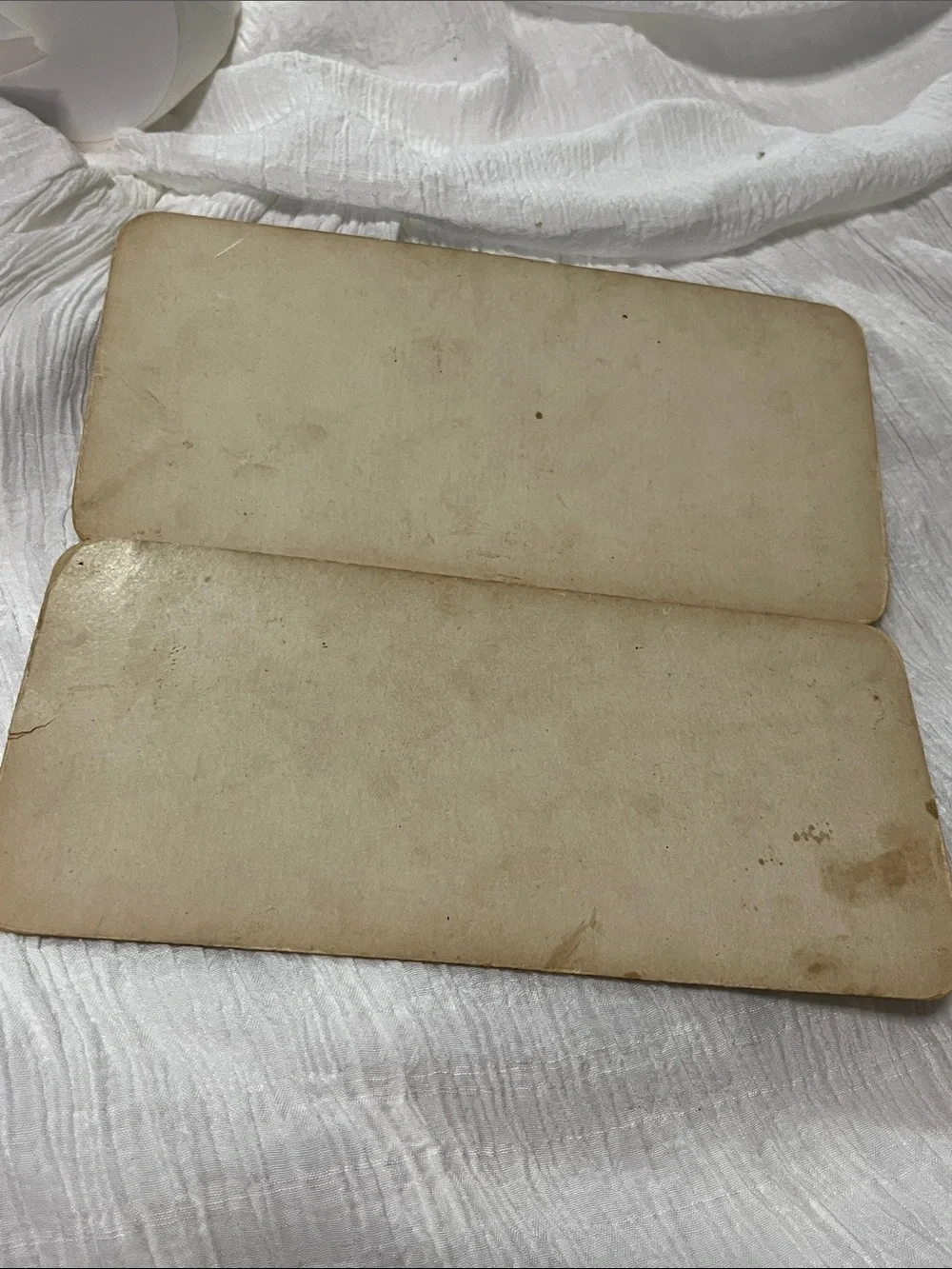 Antique-Style Stereoview Cards in Brown and Cream Tones